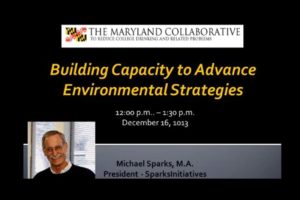 Building Capacity to Advance Environmental Strategies