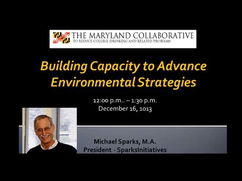 Building Capacity to Advance Environmental Strategies