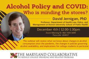 Alcohol Policy and COVID Webinar