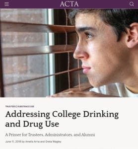addressing college drinking