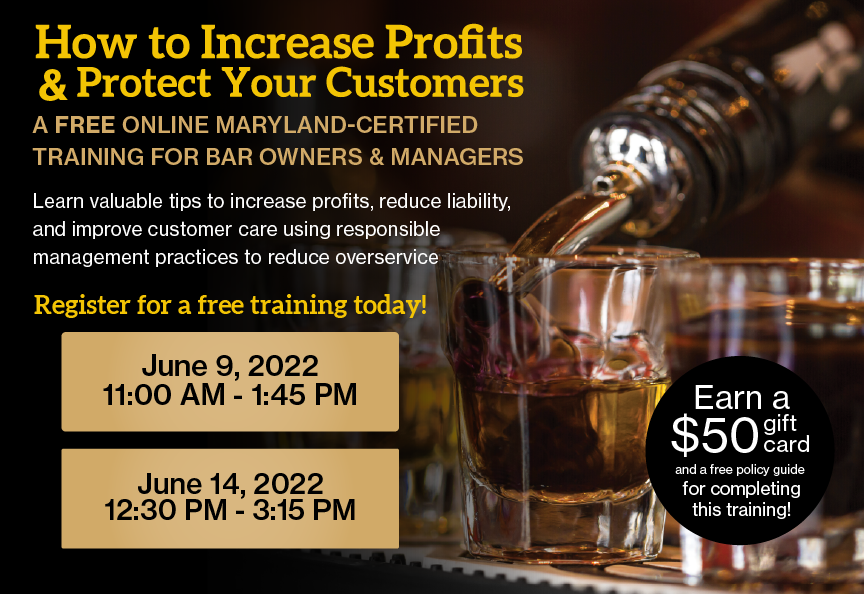 How to Increase Profits & Protect Your Customers – Free Online Training for Bars